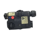 AN/PEQ-15 LED+LASER ROJO +IR NEGRO FMA