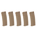CARGADOR FUSIL SPECNA ARMS M4 125RDS TAN 5 unidades