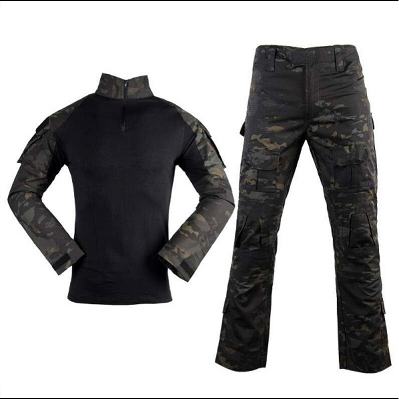 Uniforme Combat B con coderas y rodilleras MCBK L