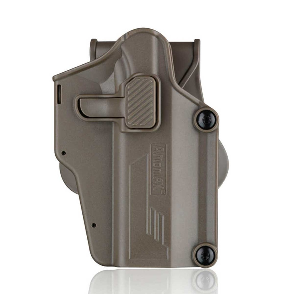 Funda Pistola Rígida Amomax Universal AM-UH TAN | Pistolera Táctica 360°