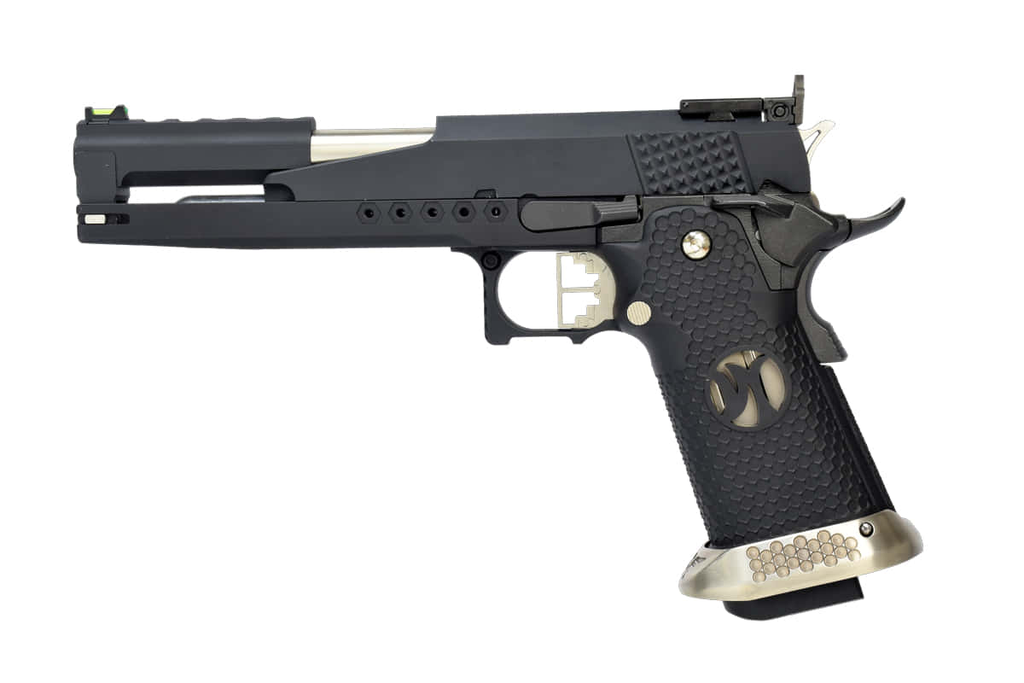 Pistola GBB AW Custom HX2202 IPSC Split Negro – Gas y CO₂