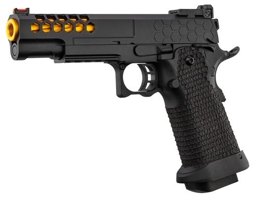 [PG1134] Pistola GBB Golden Eagle Hi-Capa 5.1 Negro/Dorado – Gas