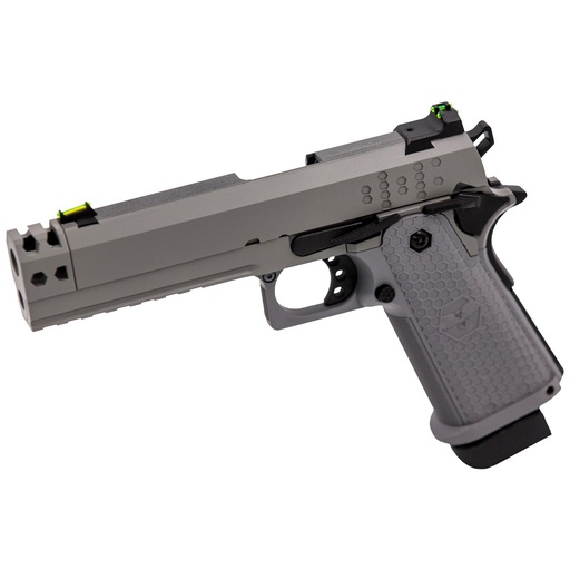 [PG3360] Pistola GBB Raven Hi-Capa Hex-Comp Gris – Gas y CO₂