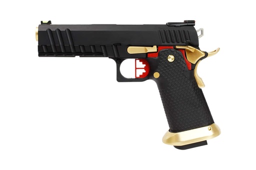 [PG42006] Pistola GBB AW Custom HX2032 semiautomática/automática Negro & Dorado 1.0J – Gas y CO₂